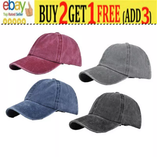 Kids Plain Baseball Cap Adjustable School Girls Boys Junior Childrens Hat MY