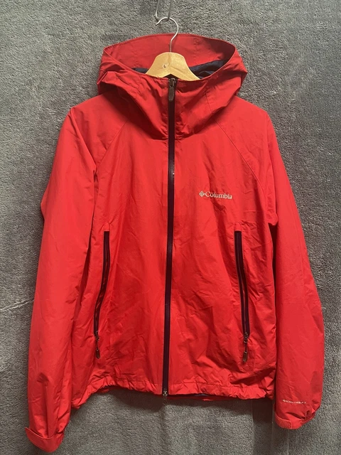 Columbia Omni Heat Jacket Waterproof Breathable Full Zip Red Mens Medium