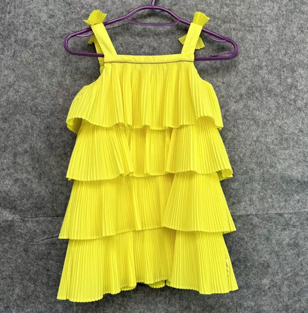 Ted Baker Dress Girls Age 3-4 Years Yellow Baker By Ted Baker