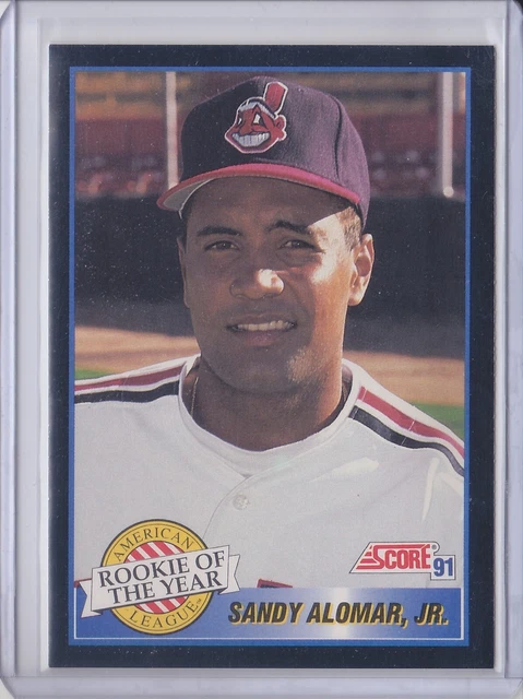 SANDY ALOMAR - 1991 score #879 - recrue de l’année - Indians de