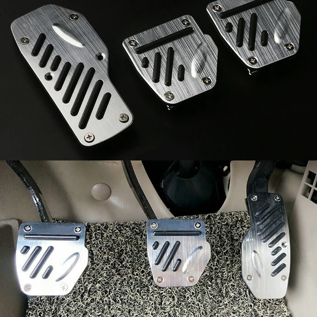 US 3PCS Car Non-slip Accelerator Pedal Foot Pedals Pad Cover Brake Clutch Parts