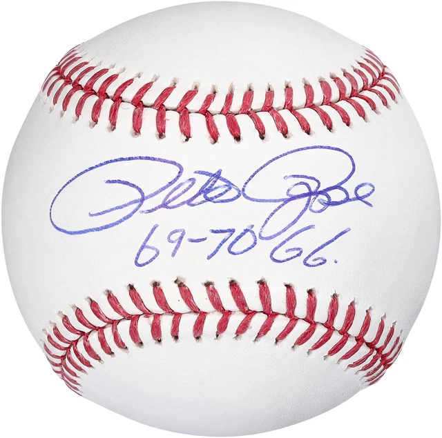 Pete Rose Cincinnati Reds Autographed Baseball with "69-70 GG" Inscription