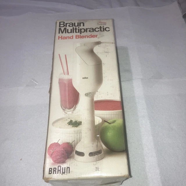 VINTAGE BRAUN MULTIPRACTIC Hand Blender in Original Box MR30 16.00