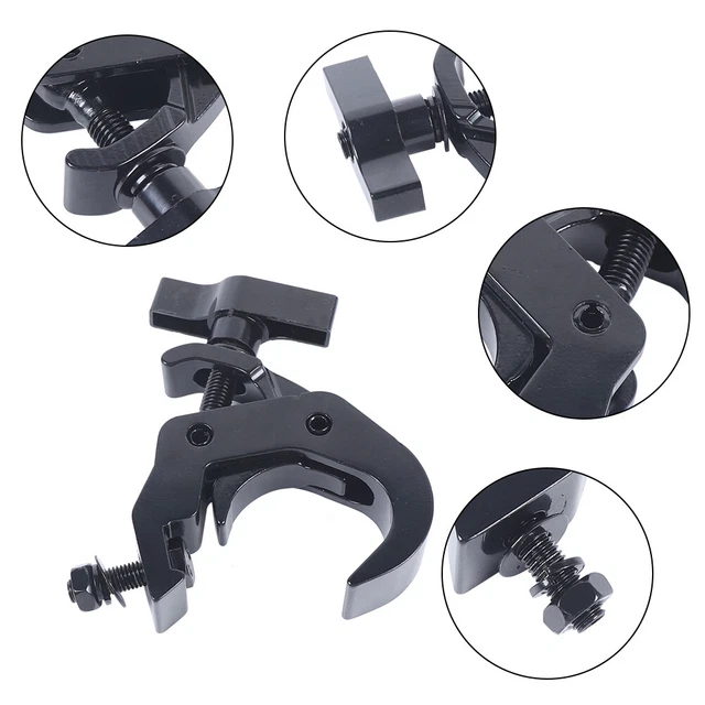 Stage Par Light 8Pcs Clamps Hook Aluminum Alloy Truss Clamp Heavy Duty 330lbs