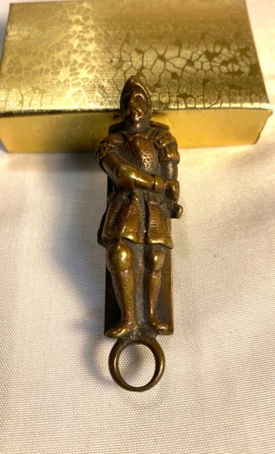 Antique Knights Templar Masonic Sword Belt Hanger Brass Knight Free USA Shipping