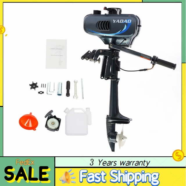 Heavy Duty Fishing Boat Engine Water Cooling CDI 3.5HP 2 Stroke Outboard Motor