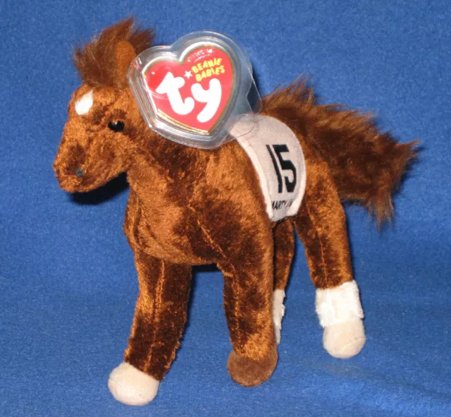 TY SMARTY JONES the KENTUCKY DERBY HORSE BEANIE BABY - MINT with MINT TAGS