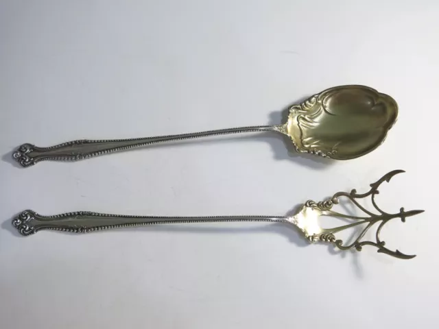 Vintage Towle Canterbury Sterling Silver Lettuce Serving Set