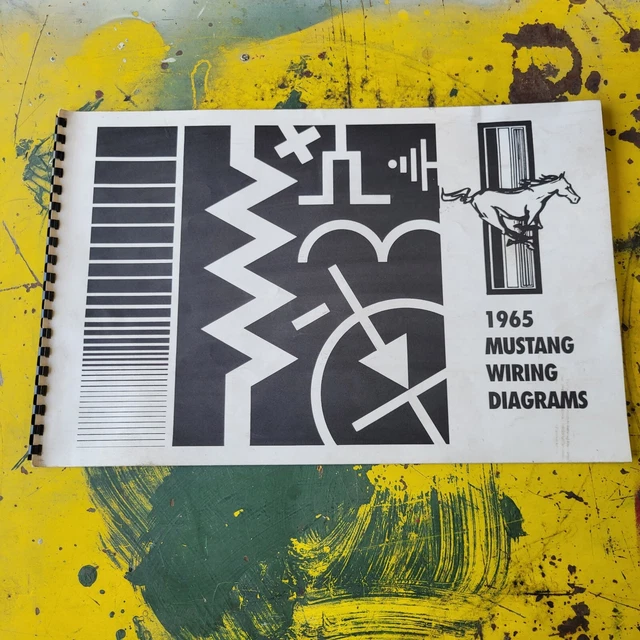 RARE 1965 FORD Mustang Electrical Wiring Diagram Schematics Book Manual