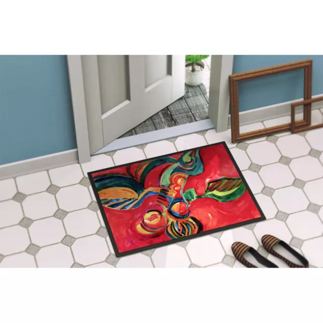 Carolines Treasures 6043MAT Red Flowers and Berries Door Mat Indoor Rug or Outdo 3