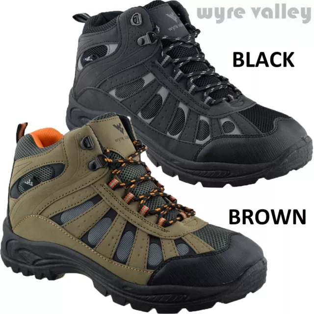 New Mens Walking Hiking Boots Trail Ankle Trekking Shoes Outdoor Trainers Sizes