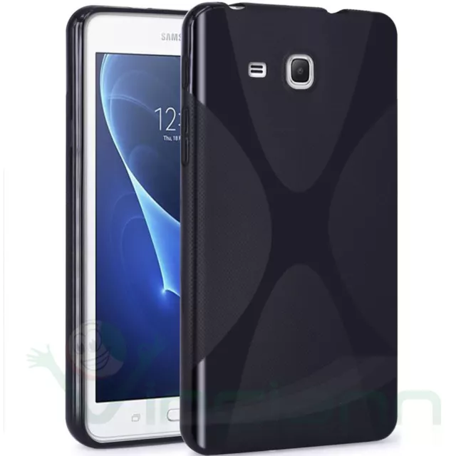 Custodia X Style cover TPU per Samsung Galaxy Tab A 7.0 T280 (2016) case nera