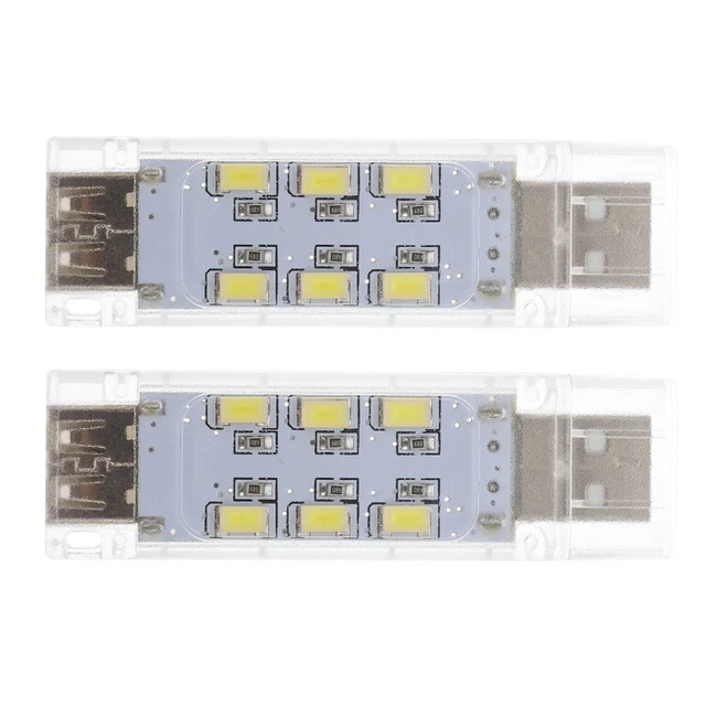 2 PCS KEYBOARD Lamp Computer Laptop Reading USB Night Light LED £7.29