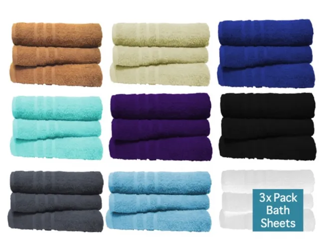 3X Large Jumbo Bath Sheets 100% Egyptian Combed Cotton Big Towels Wow Bargain