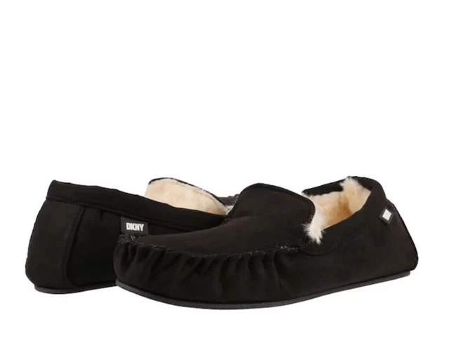 Pantofola Electra Da Uomo Nera Dkny Nuova Con Etichette Taglia 11/46Rp £50