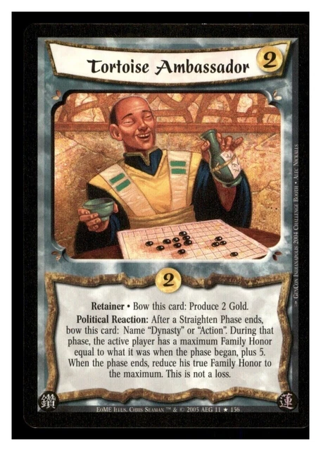 2005 Tortoise Ambassador 11/156 LO5R Legend of the Five Rings Trading Card Game