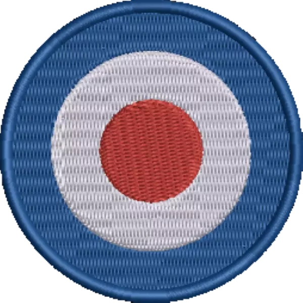 Royal Air Force Embroidered Iron / Sew On Patch RAF MOD Target Navy Army Badge