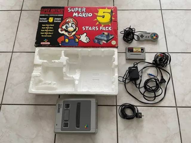 Console Super Nintendo Pack Super Mario 5 Stars Pack