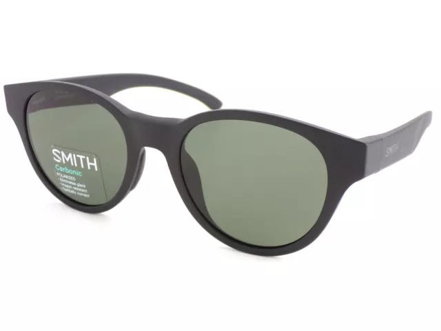 Smith Polarisé Snare Lunettes de Soleil Noir Mat / Vert Foncé CAT.3 Verres 003