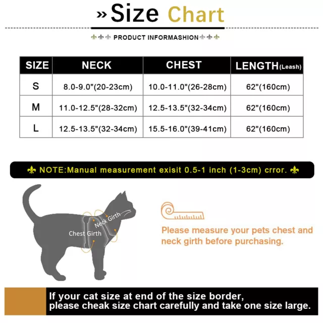 Bow tie Cat Harness and Leash sets Escape-Proof Pet Kitten Puppy Vest Reflective 2