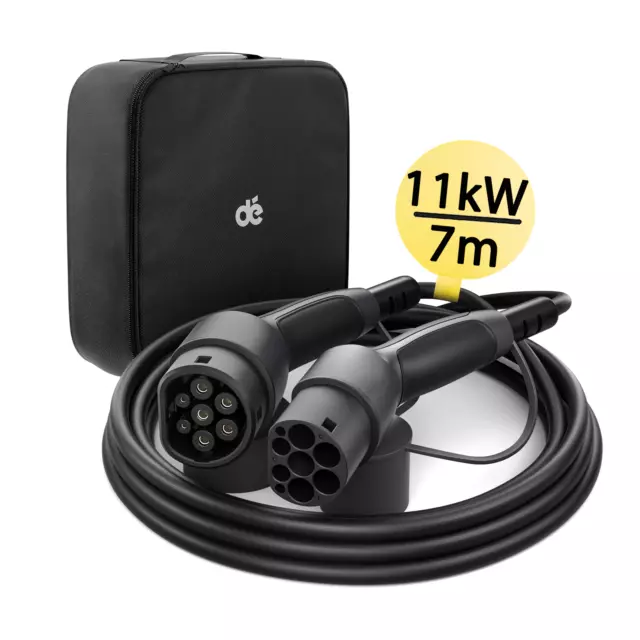 Tipo 2 Moda 3 16A Cavo di Ricarica Veloce EV 7m 11kw 3Fase per Auto Elettrica 230V Schuko