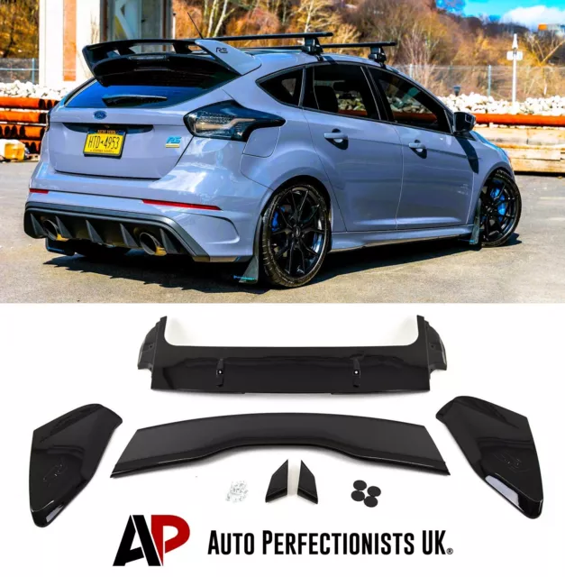 Ford Focus 'RS Style' Look ST MK3 MK3.5 glänzend schwarz Kofferraum Dach Spoilerflügel 2