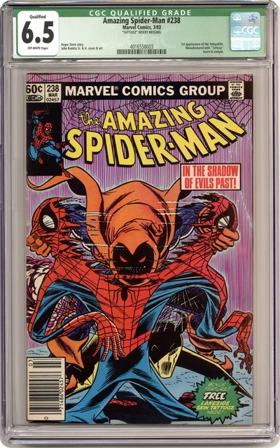Amazing Spider-Man #238B Tattooz Not Included CGC 6.5 QUALIFIED 1983 4016558003