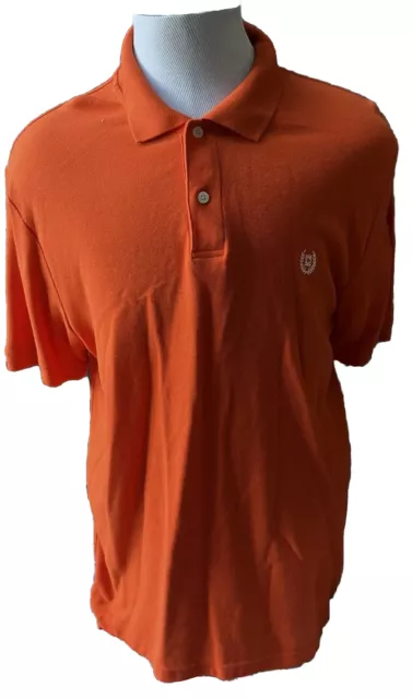 CHAPS RALPH LAUREN Orange Golf Polo Shirt Mens Large Cotton NWT $42.50 ...