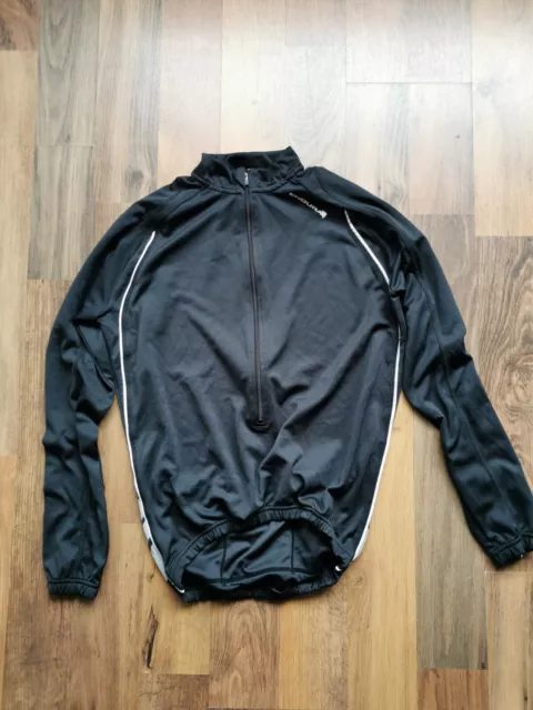 Endura Xxtract Long Sleeve Bike Jersey Small - Black, Used