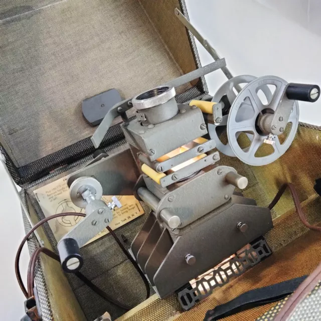 Antique Griscombe Micro Film Reader Pristine Model PA w/ Case