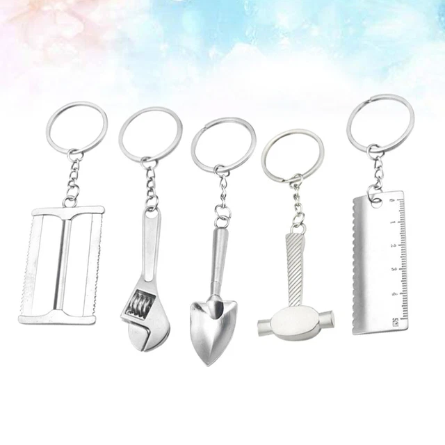 5 Pcs Porte-clés De Voiture Pour Hommes Pendentifs Pour Hommes Mini-jouet Métal