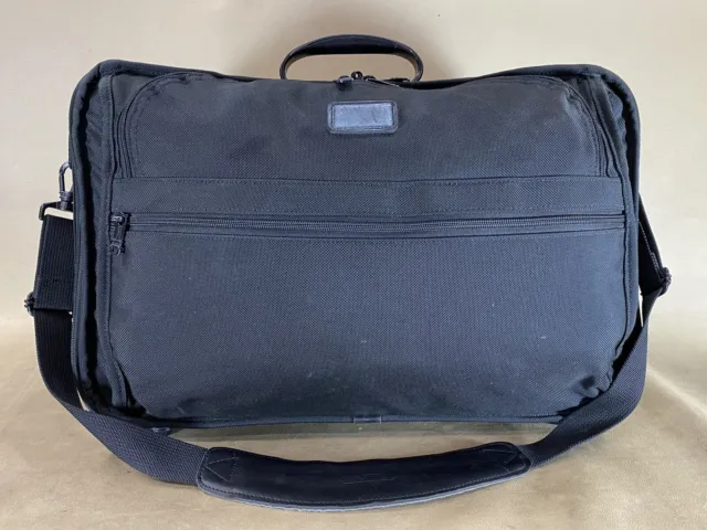 Vintage Tumi USA Black Ballistic Nylon 21” Carry On Weekender Garment Bag 279D3