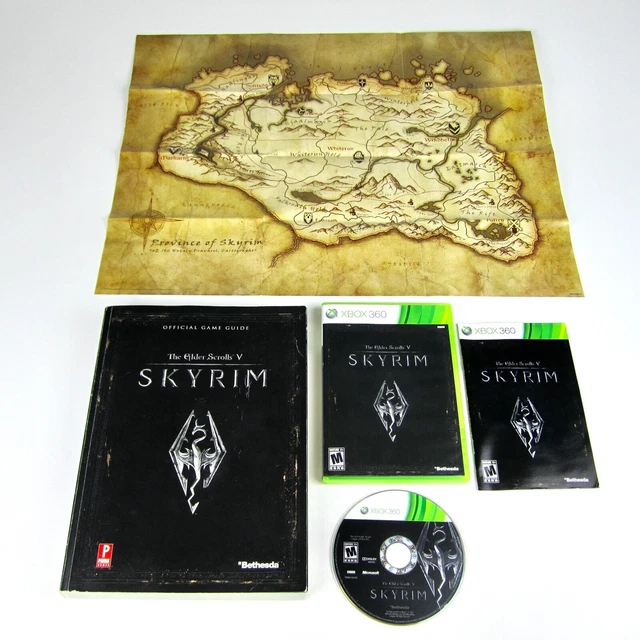 ELDER SCROLLS V Skyrim Complete, Map and Prima Official Strategy Guide