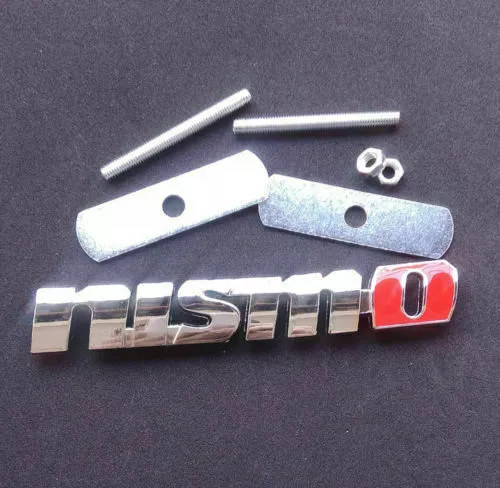 NEW 3D Metal NISMO Grill Badge Front Emblem Grilles Black or Silver fit ALL CARS 3