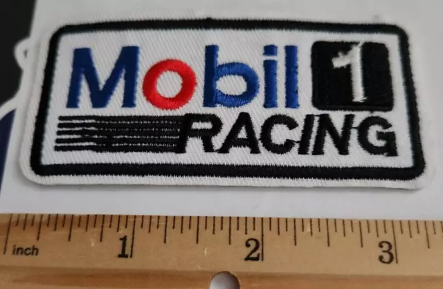 Mobil 1 Racing Embroidered Sew/Iron On Patch