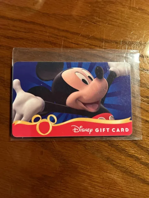 DISNEY Gift Card Mickey Mouse -  Collectible - No Value