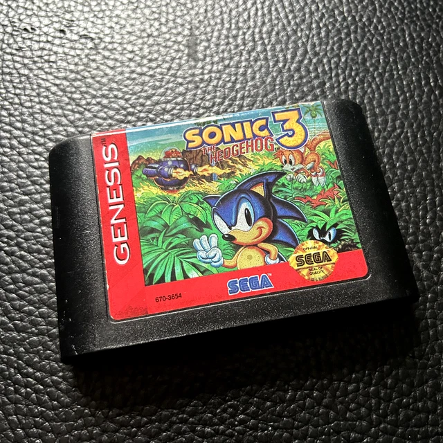 SONIC THE HEDGEHOG 3 (Sega Genesis, 1994) Authentic Cartridge Only