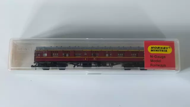 Hornby Minitrix - N  Gauge - Model Railways -N 308 Coach - Boxed