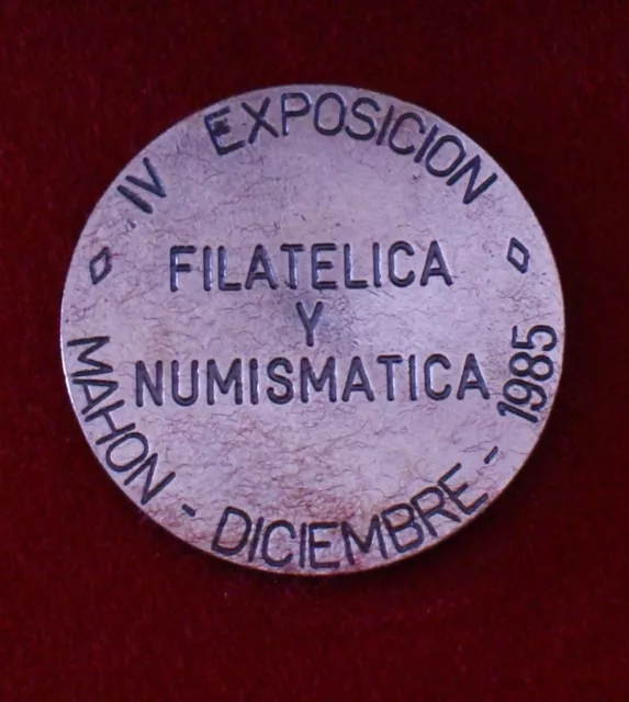 Rara Medalla Iv Exposicion Ateneo Mahon Menorca 1985 3