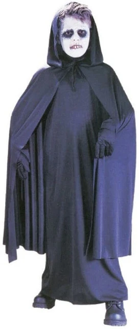 Fun World Childs black hooded cape Halloween Costume - One Size