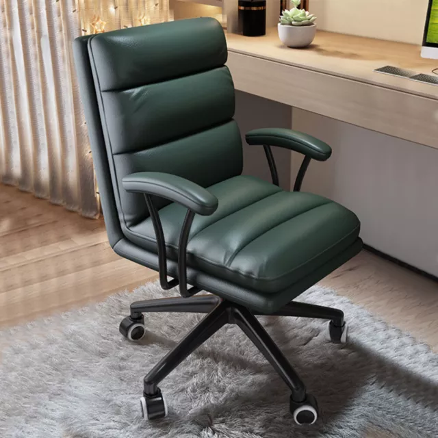 Fauteuil de bureau présidentiel, chaise de bureau, hauteur réglable, vert foncé