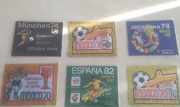 Panini World Cup Mexico 70 (3 versions  Munchen 74 and 78 82 86 packets bustina