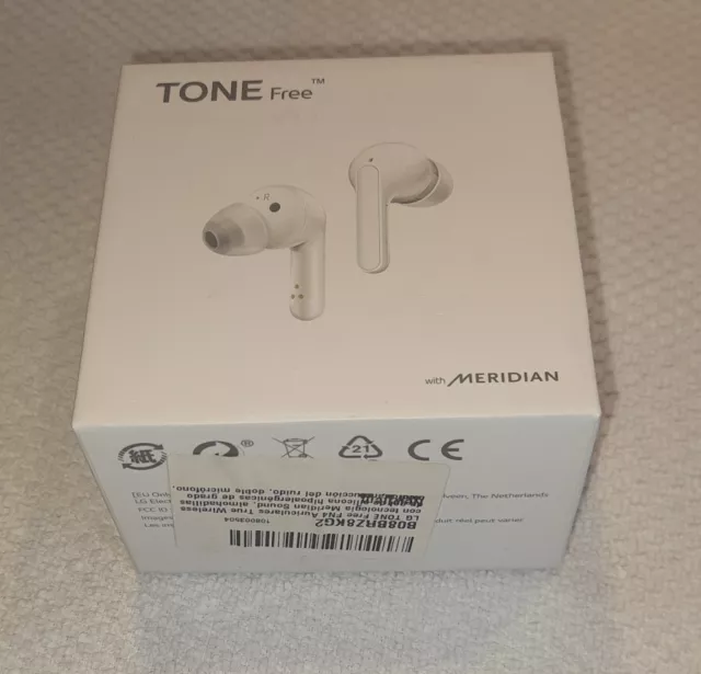LG TONE Free FN4 In-Ear-Kopfhörer kabellos Bluetooth weiß  -  wie neu