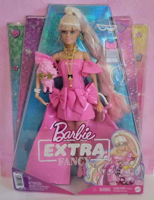  Barbie Extra Fancy Doll in Pink Glossy High-Low Gown