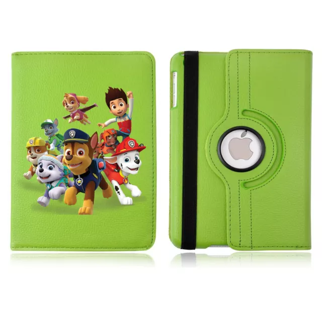 Paw Patrol 02 Rotating Case Cover Stand For Apple iPad