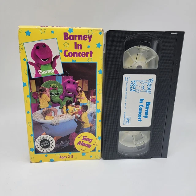 Barney Friends Barney In Concert Vhs 1991 Video Tape Sing Along Songs Barney Friends Barney In Concert Vhs 1991 Video Tape Sing Along Songs