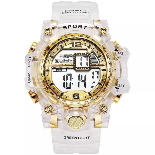Waterproof Electronic Watch Transparent Digital Watch  Outdoor Sports