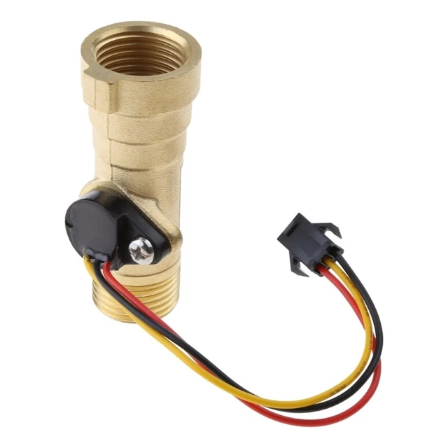 DN15 G1/2" Water Flow Hall Sensor Switch 1-25L/min- Flow Meter Water Flow Sensor