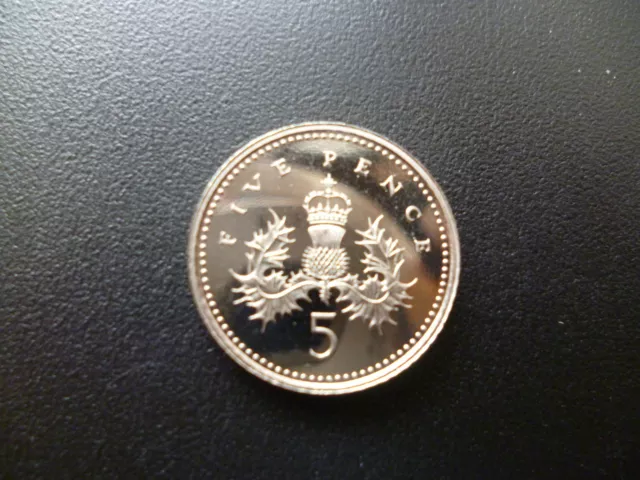 1994 Proof Five Pence Piece Housed In A New Capsule, 1994 Proof 5P Coin Capsuled