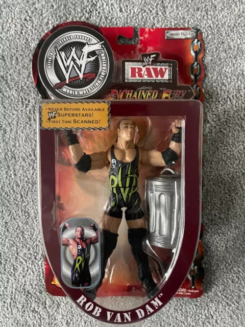 WWE WWF Wrestling Figure RVD Rob Van Dam Unchained Fury Raw Rare BNIB